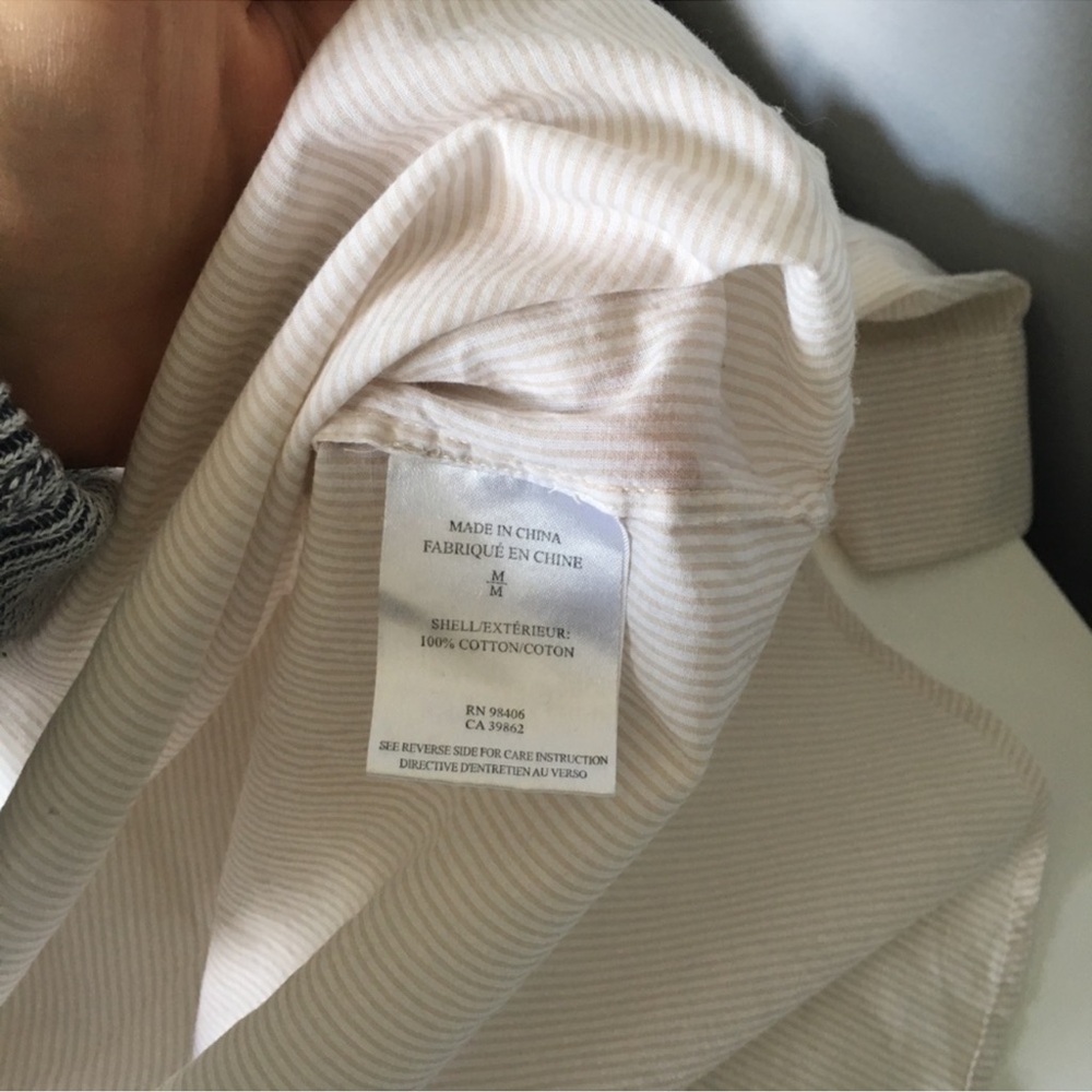 Theory White Button-Up Blouse - Picture 5 of 8